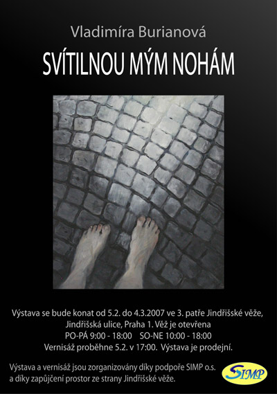 Pozvánka na výstavu Svítilnou mým nohám