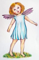 Děvčátko s křidélky